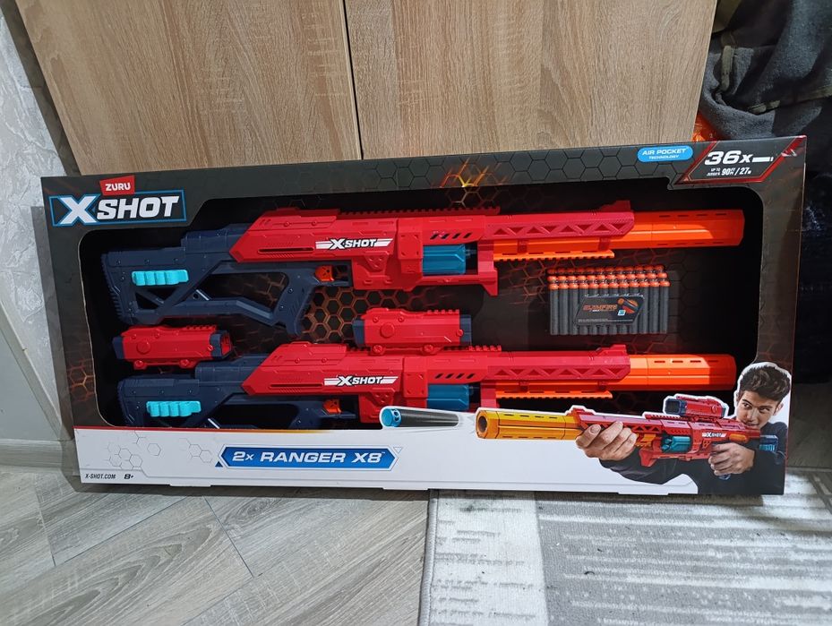 Новые Пистолеты Бластеры Xshot 2x Ranger x8