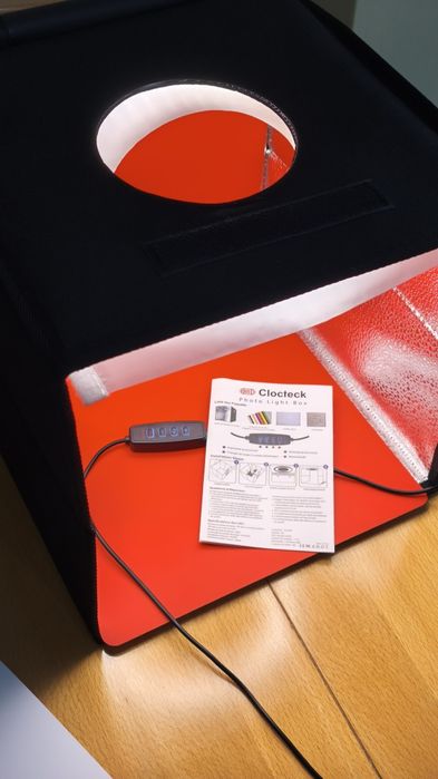 Фото кутия за продуктова фотография 25x25x25см с вградено осветление