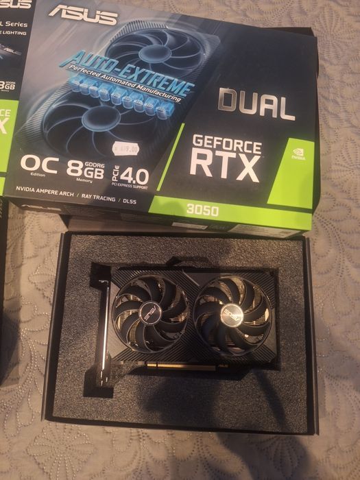 Видео карта 3050 8GB RTX Gforce ASUS dual oc