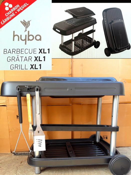 GRĂTAR Hyba XL1 cu roti NOU + BONUS - 270 Lei