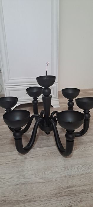 Candelabru Bon Bon SP6, negru, din metal