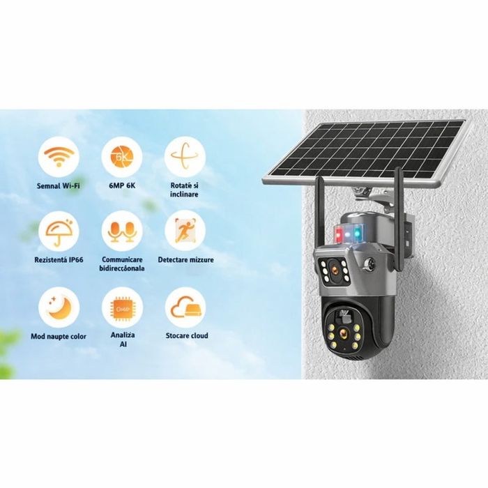 Camera video de Supraveghere cu panou solar de Vânzare