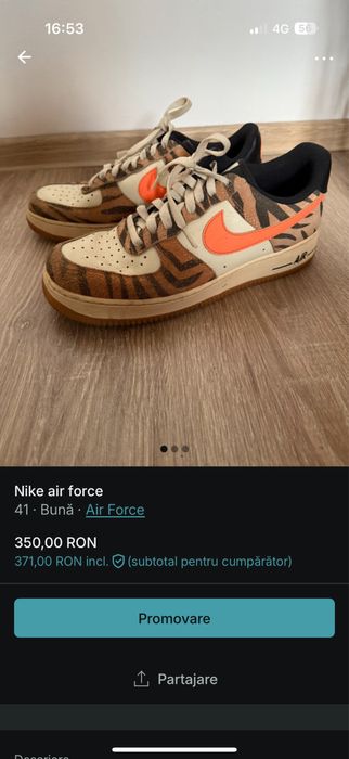 Vand nike air force 1