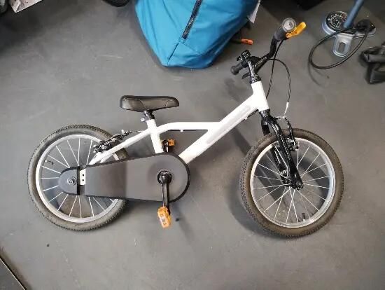 Bicicletă 16 inch 4-6 ani Discover 100 Alb - (SecondHand) Decathlon