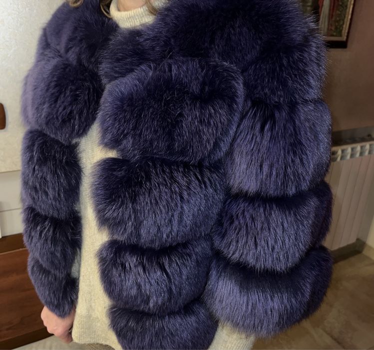 Дамско палто от естествен косъм