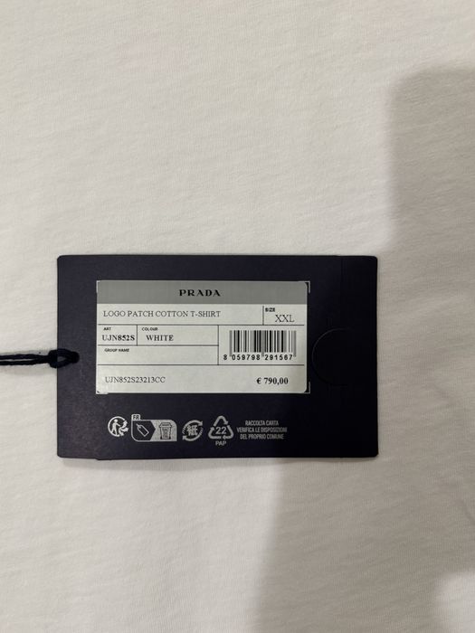 Tricou alb Prada