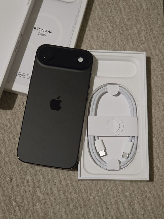 iPhone Air, Space Black, 256GB ,5G , Garanție ,Pachet extra full