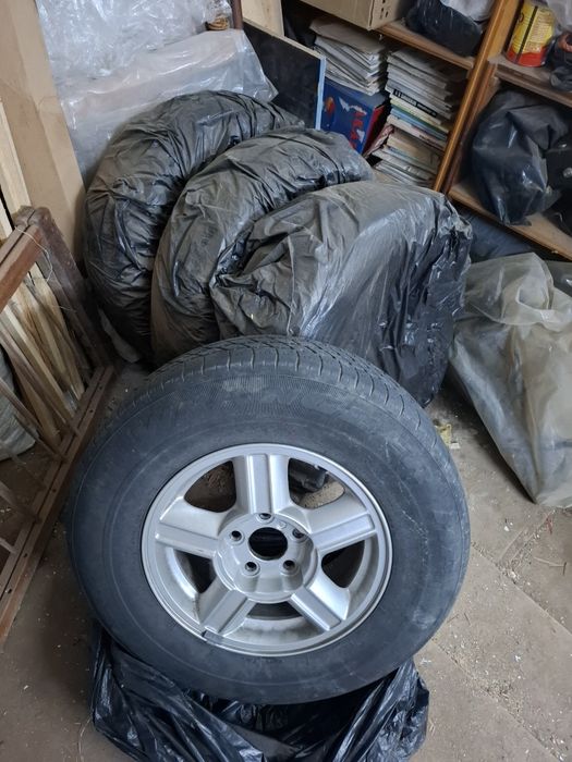 4 бр. Алуминиеви джанти 15'' за SUV + гуми Good Year Wrangler HP All Weather