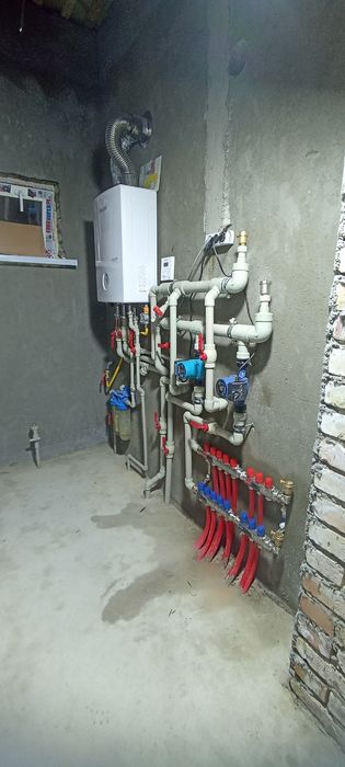 Сантехника установка котел