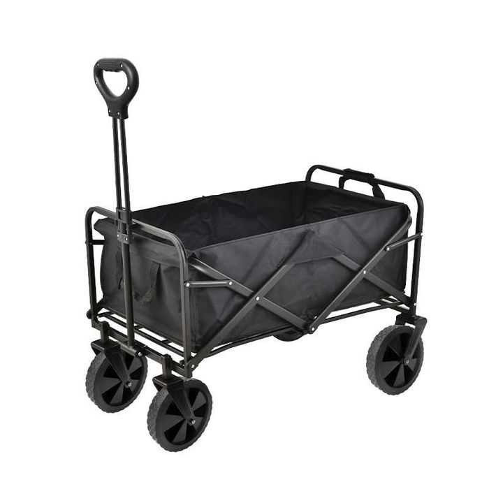 Carut/Carucior Camping de transport pliabil 4 roti cadru metalic 120L
