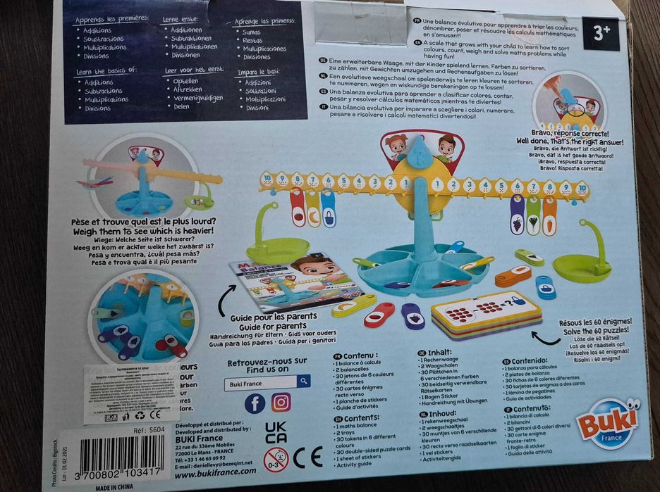 Детска игра Buki: Математическа везна, Карти Thinkle Stars