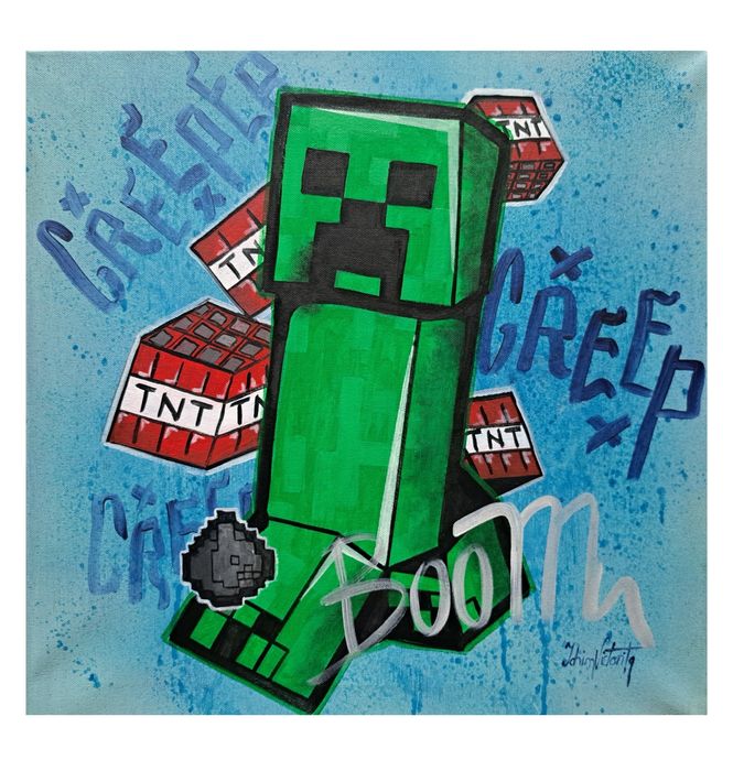 Tablou pictat in acrilic