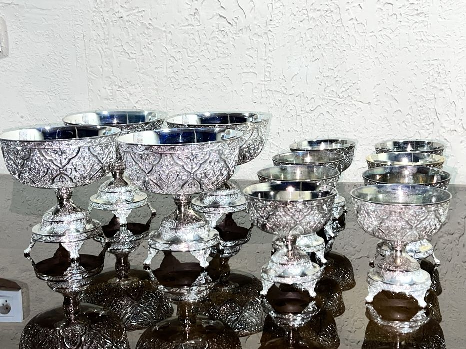 Набор чаш из мельхиора