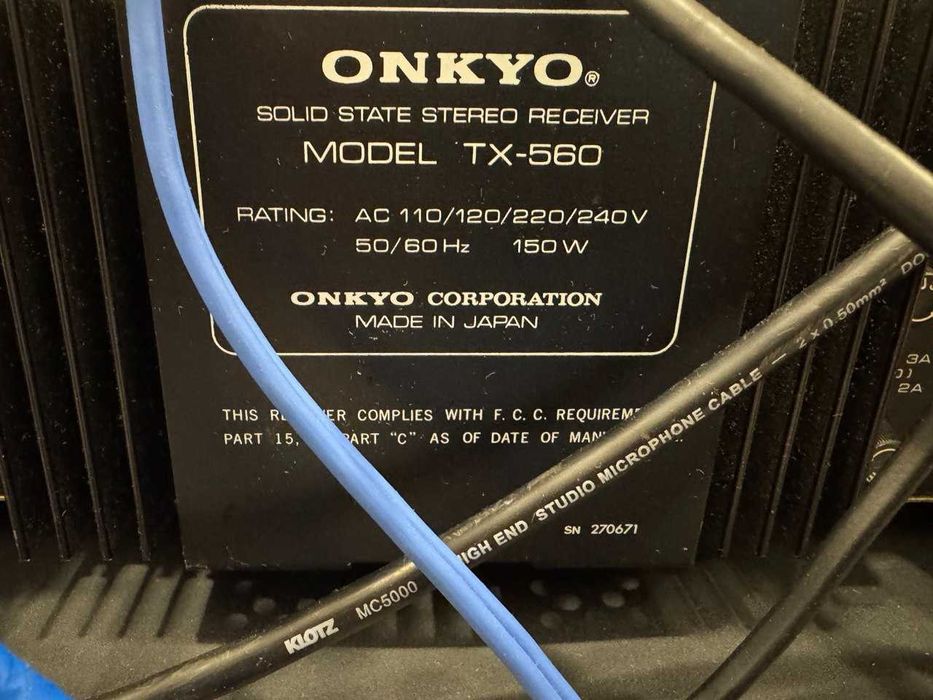Супер цена !!! Оnkyo TХ-560 Jaрan 1977 г.