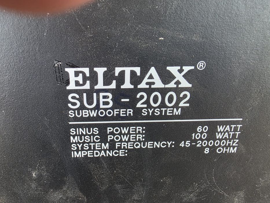 Vand subwoofer JVC si subwoofer Eltax