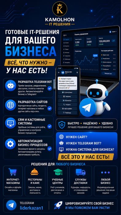 Услуги создание веб сайт и программа
