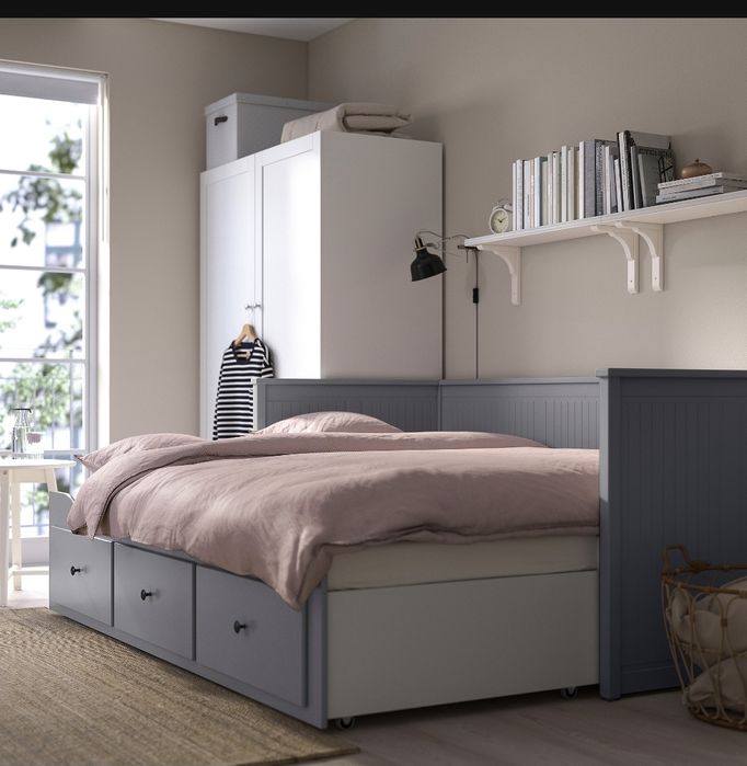 Divan IKEA Hemnes gri