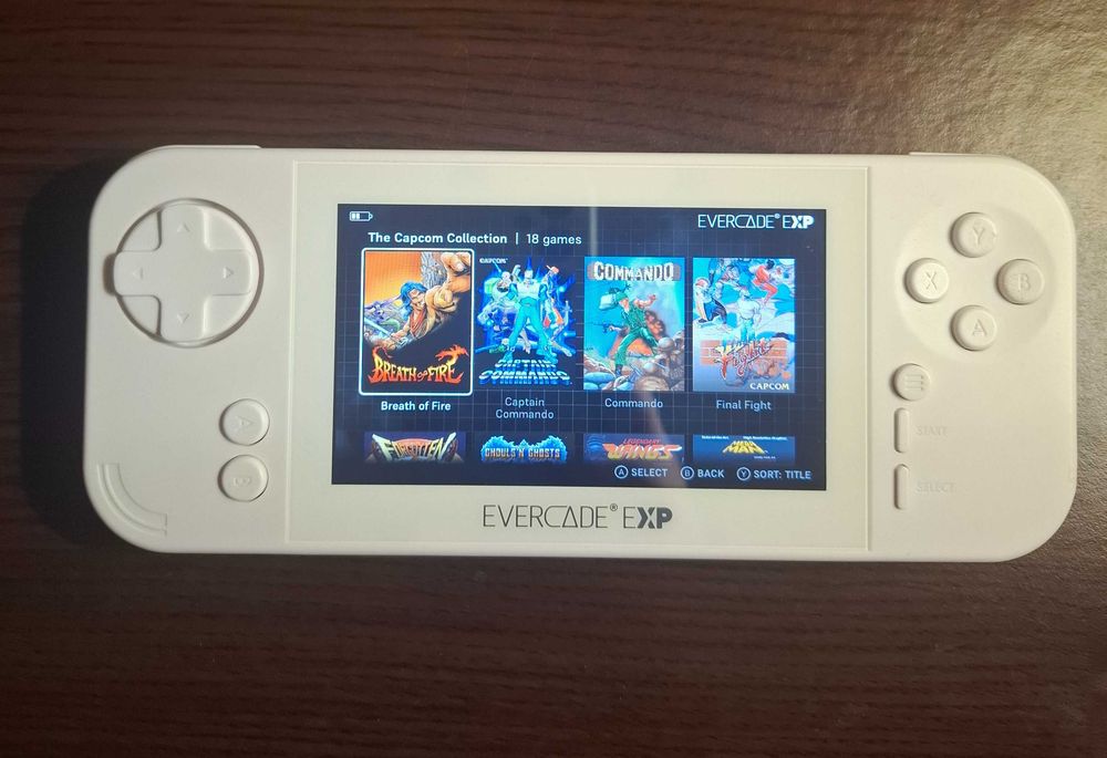 Consola jocuri Arcade Evercade EXP cu 18 jocuri instalate incluse