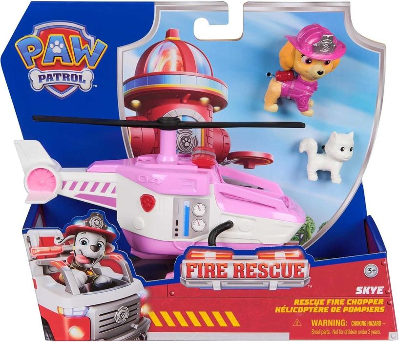 Paw Patrol Fire Rescue Хеликоптерът на Скай Skye фигурка Райдър 2 вида
