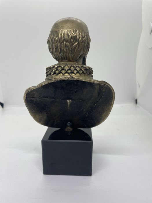 Bust din bronz cu postament din marmura