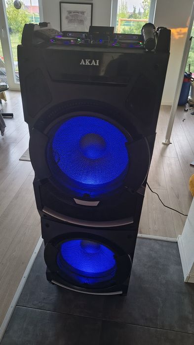 Boxa activa Akai DJ-S5H, Bluetooth, microfon, 400W