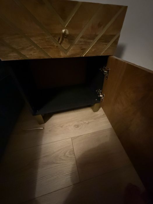 Set 2 Noptiere vidaXL din lemn de mango