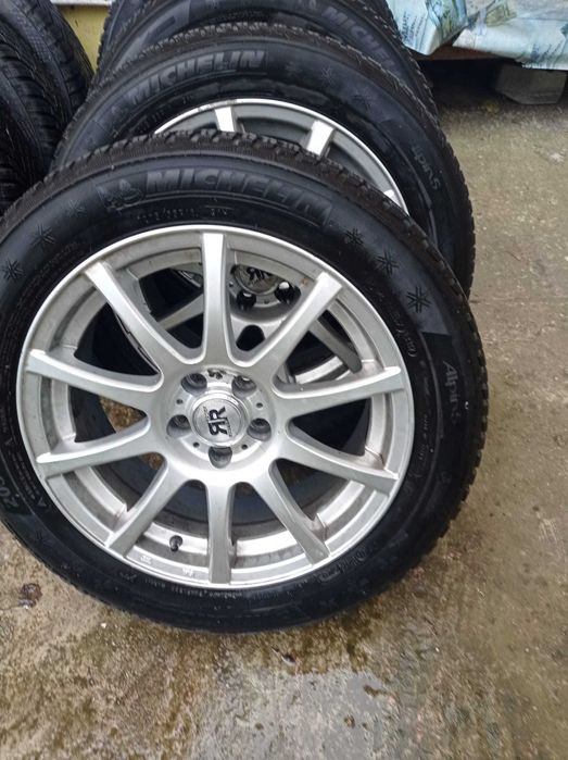jante roti 205 55 16R 5x100 anvelope Mihelin iarna