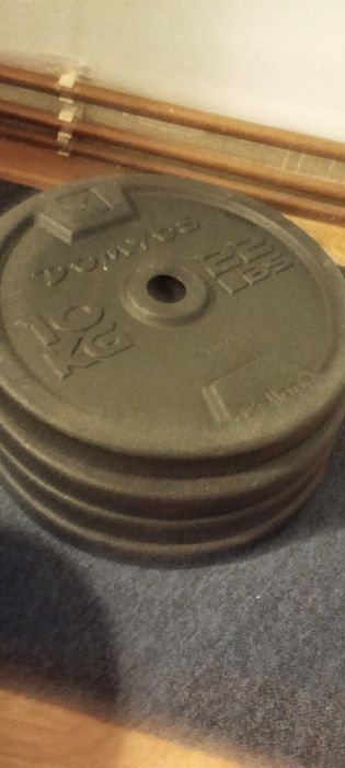 Discuri haltere 10 kg Domyos Decathlon – fontă – set 4 bucăți (40 kg)