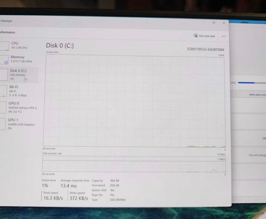 Laptop Gaming 4K OLED, RTX 3060, i7-11800H, 16GB,1TB, Gigabyte Aero 15