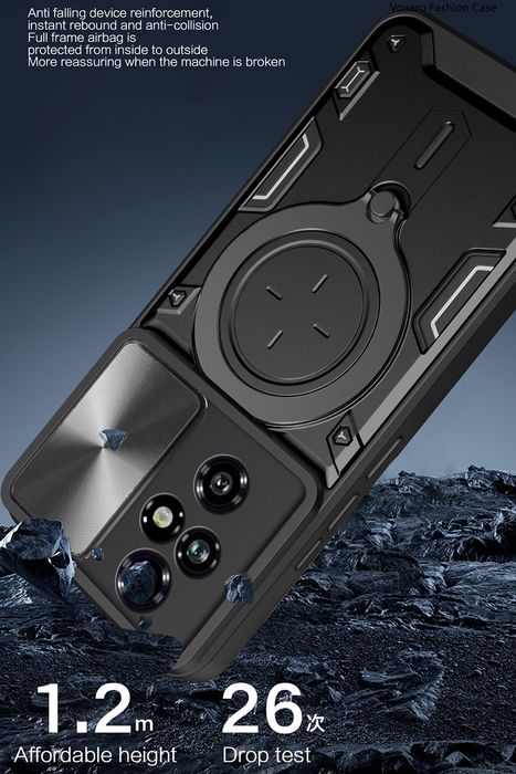 Honor 200 Pro / 200 / GIANT RING Удароустойчив кейс с пръстен