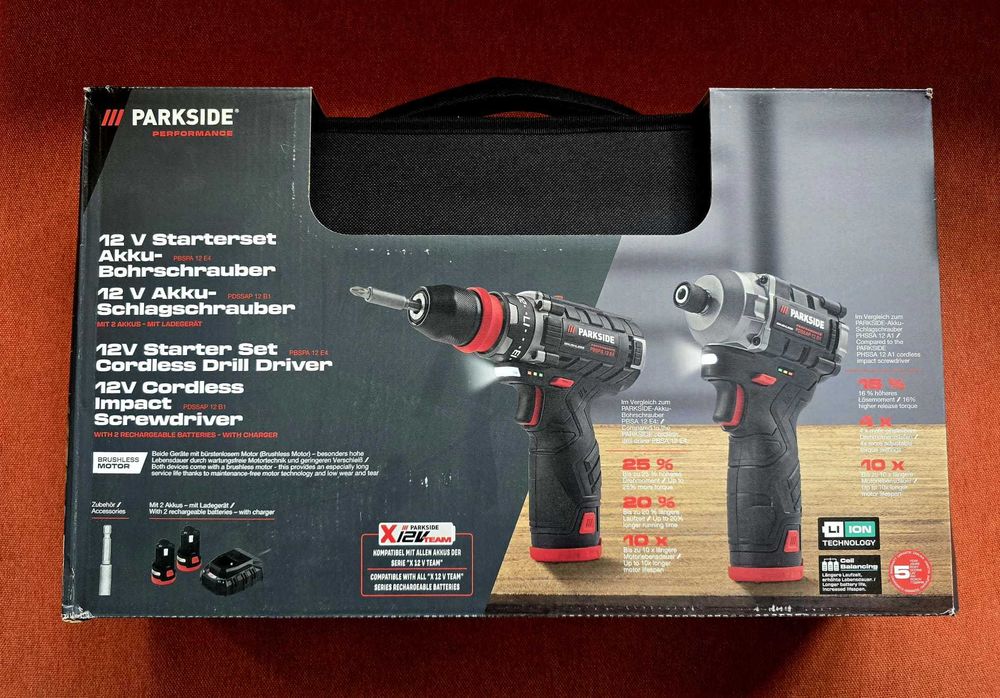 Scule Parkside Performance (acumulatori 8ah)