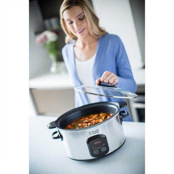 ПРОМО Нов Уред за Бавно Готвене Russell Hobbs MaxiCook, 6л с Гаранция