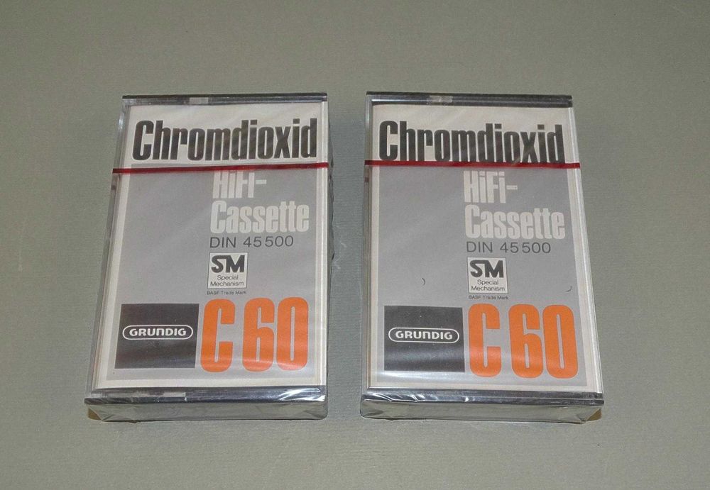 2 касетки касетка запечатани GRINDUG хромдиоксид хром