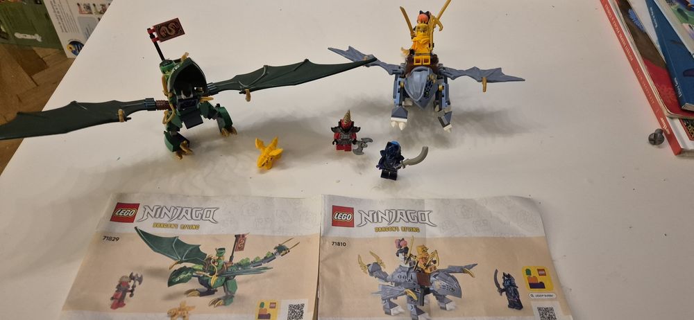 Lot 5 seturi LEGO Ninjago Dragons Rising (71828, 71829, 71810, 71864, 71840) + instrucțiuni