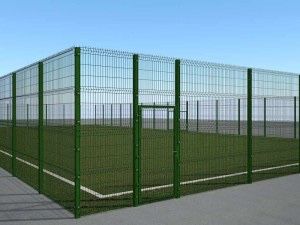 Футбольная площадка под ключ 3Д ограждение