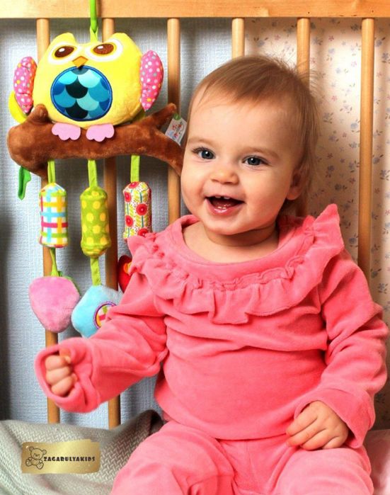 Мягкая игрушка - погремушка "Сова"