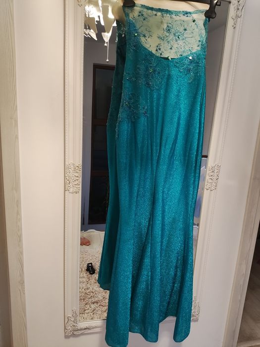 Rochie turcoaz nunta / botez