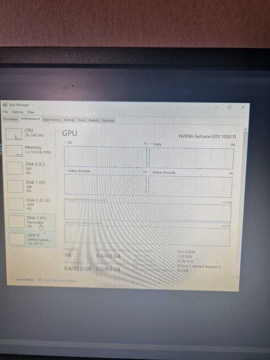 Calculator gaming,  i5-7400, gtx 1050 ti,  16Gb RAM ddr4