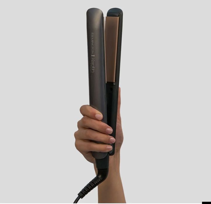 Преса за коса Remington Keratin Protect S8598, Керамично покритие, 230°C, Сива