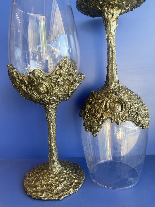 Чаши с декорация за. вино