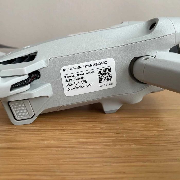 Идентификационни стикери за дрон (4 бр.) - БЛС оператор, ГД ГВА, EASA