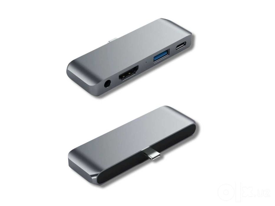 HUB iPad Pro/Air 7в1 -HDMI, USB,SD, Type-C с быстрой доставкой + БОНУС