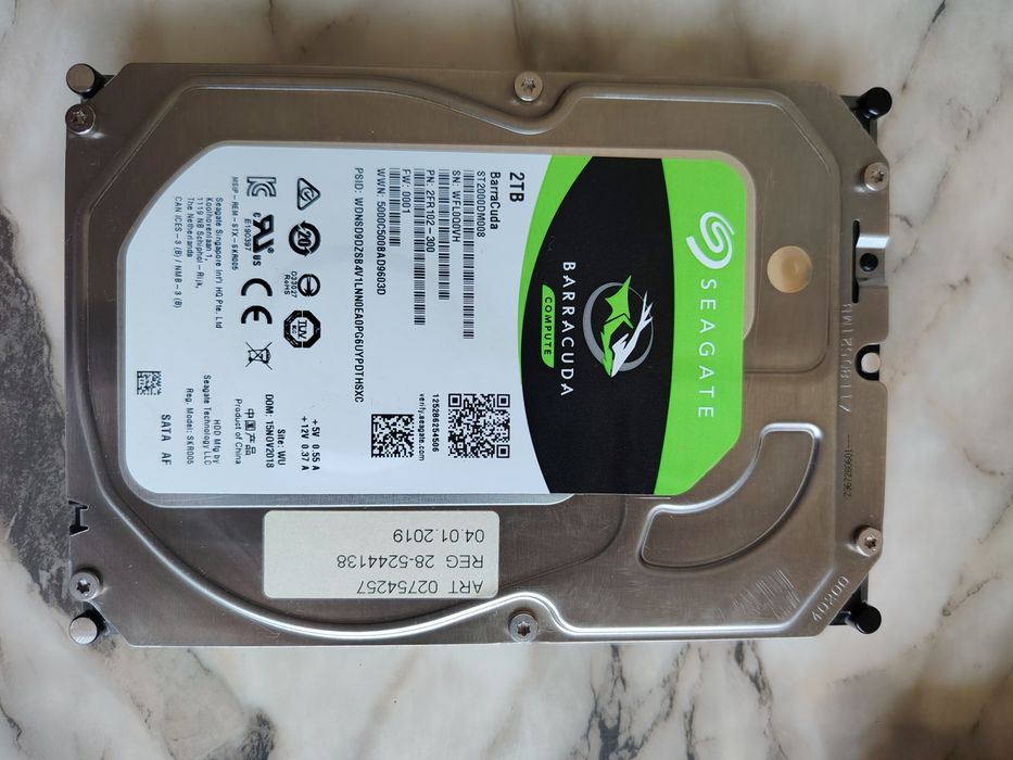 Хард диск за компютър SEAGATE BarraCuda 3.5 2000GB 7200rpm 256MB  SATA3
