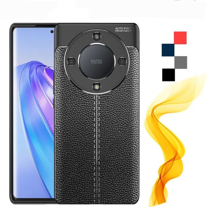 Honor Magic 6 Lite / 5 4 Lite / 5 Pro / Лукс кейс гръб кожена шарка