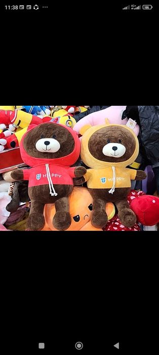 Teddy va yumshoq ôyinchoqlar arzon narxda