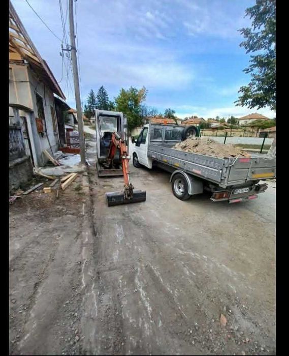 Услуги с мини Багер и самосвал