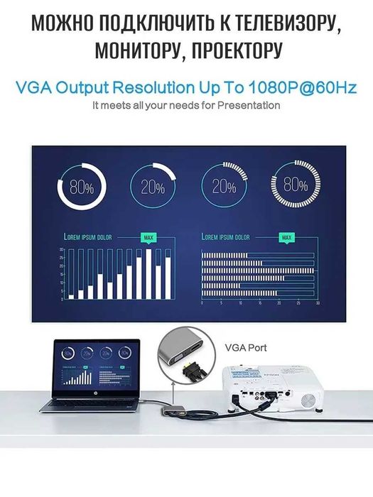 Type-C hub 4 tasi 1 da adapter