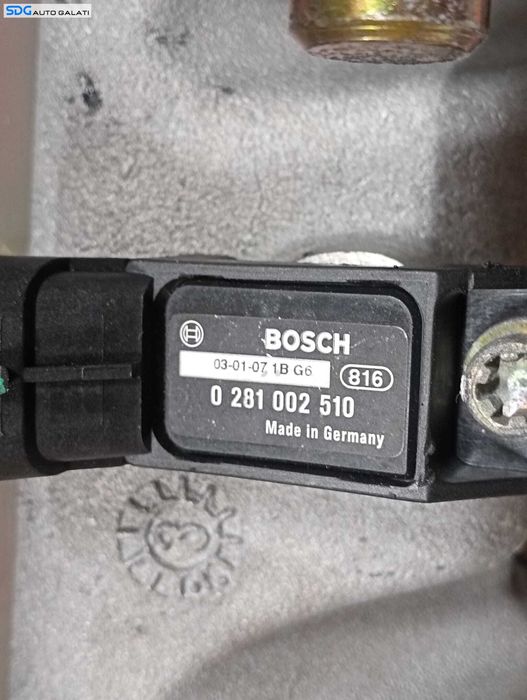 Galerie Admisie Aer cu Senzor Presiune Fiat Doblo 1.9 JTD 2000 - 2010 Cod 46761259 0281002510 [M5942]
