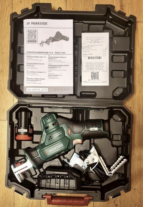 Парксайд 12v  Мултитул осцилатор Зеге Трион с батерии Саблен трион