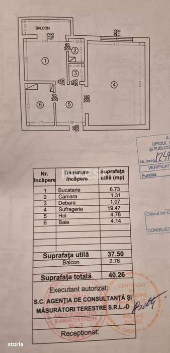 Apartament 1 camera, decomandat, 40 mp